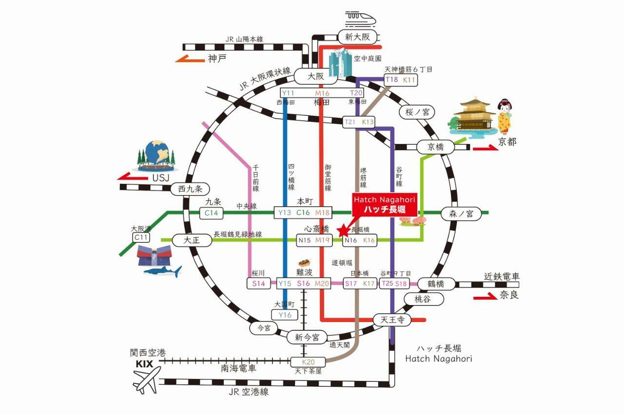 Hatch Nagahori 601 Osaka Ngoại thất bức ảnh